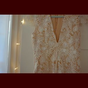White Floral Romper